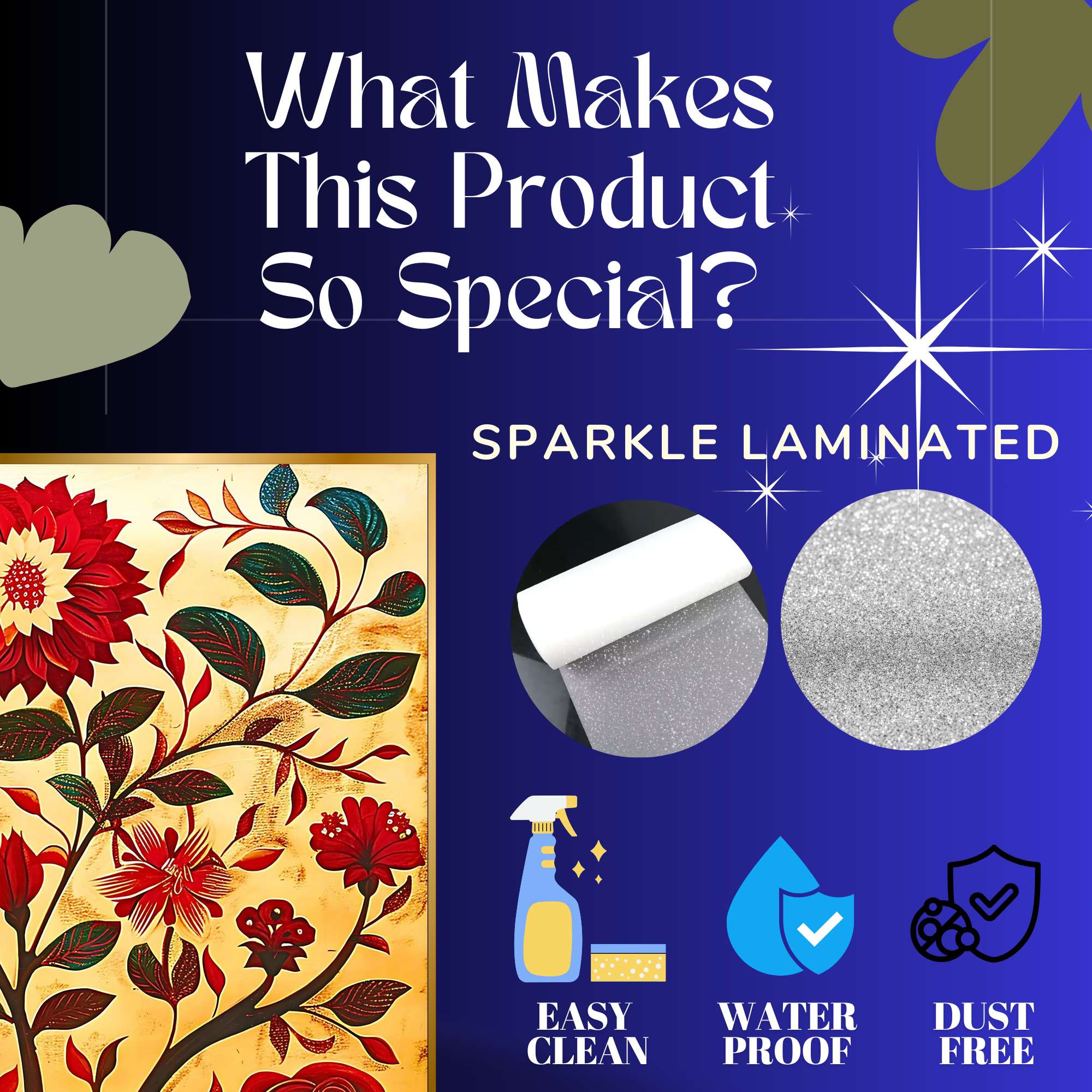 Set of Two Wall Paintings for Wall Dacoration Golden Framed Wall Paintings for Living Room & Bedroom Wall Art for Home Decoration & Office Wall Décor (14x11 inch CH-GD2-13) - Image 3